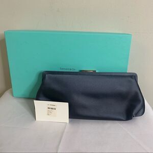 Tiffany & Co. Satin Holly Clutch - Black Pearl